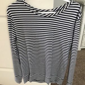 Adorable Navy Stripe Melrose and Market Top NWOT